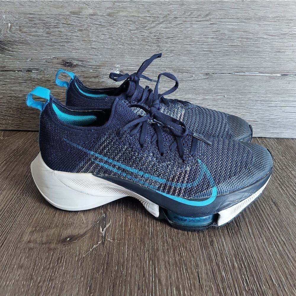 Nike Air Zoom Tempo Next% Flyknit Running Shoe College Navy Size 6.5
